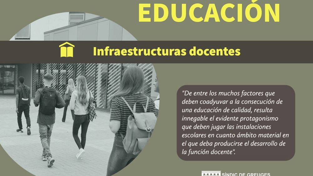 El Síndic urge a agilizar la construcción del nuevo colegio en Llíria 