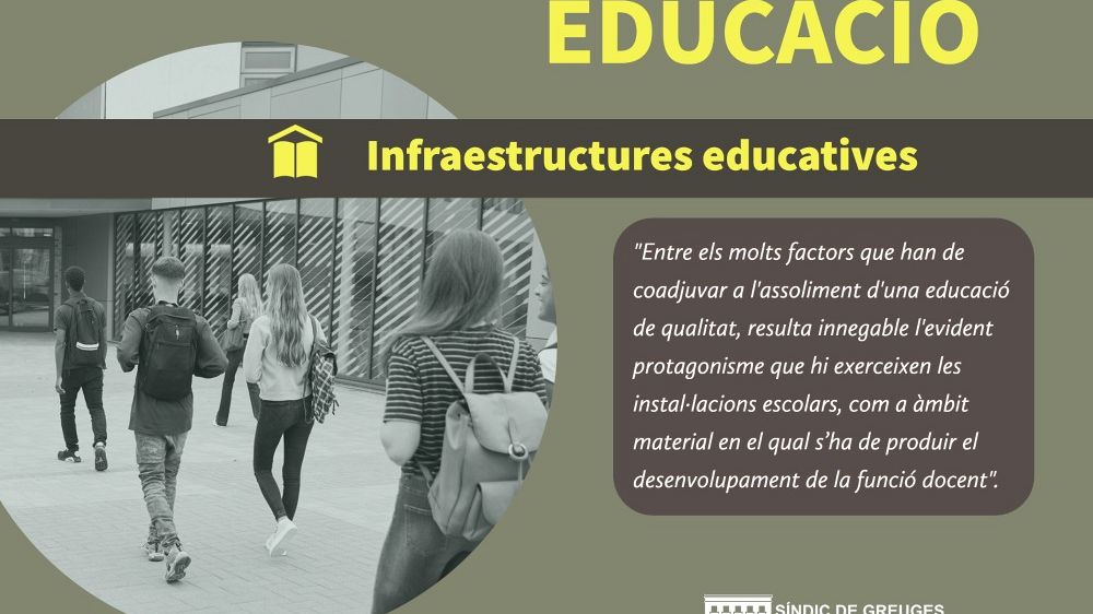 El  Síndic urgeix a agilitar la construcció del nou col·legi a Llíria