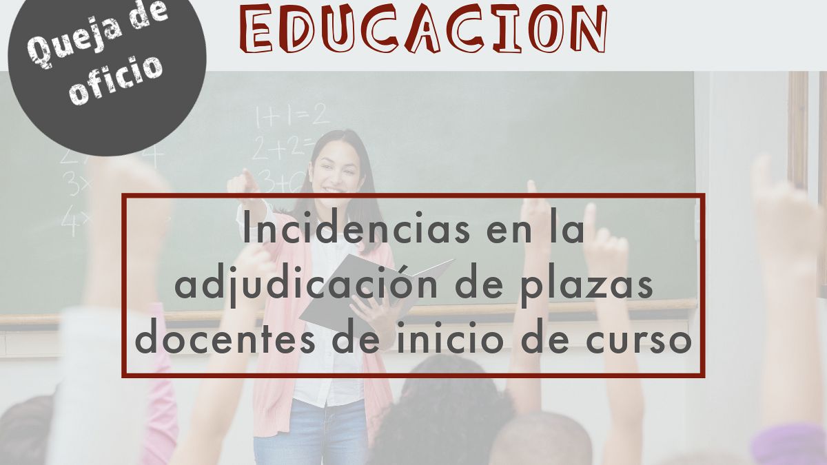 El Síndic abre una queja de oficio sobre las incidencias al adjudicar las plazas de docentes en centros públicos al inicio del curso