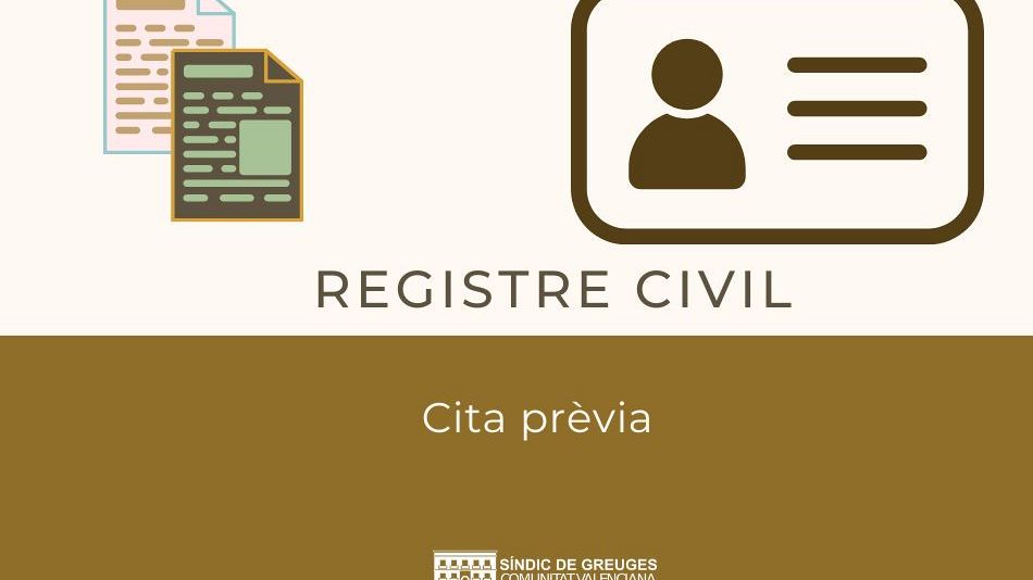 El Síndic insta a millorar l’atenció en el Registre Civil de Castelló