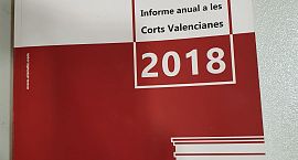El síndic de Greuges ha entregado el Informe anual de 2018 a las Cortes