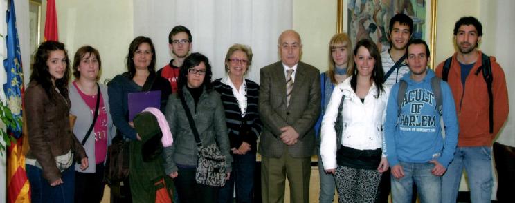 Un grupo de alumnos del IES Les Foies de Benigànim