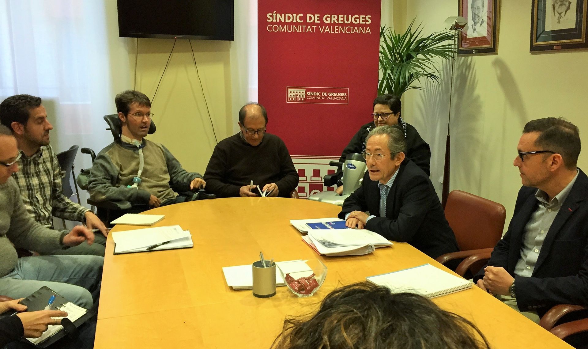 Reunión de trabajo con la Plataforma en defensa de la Ley de la Dependencia