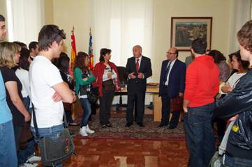 El Síndic recibe a los alumnos de  primero de GAP de la Universidad Politécnica de Valencia