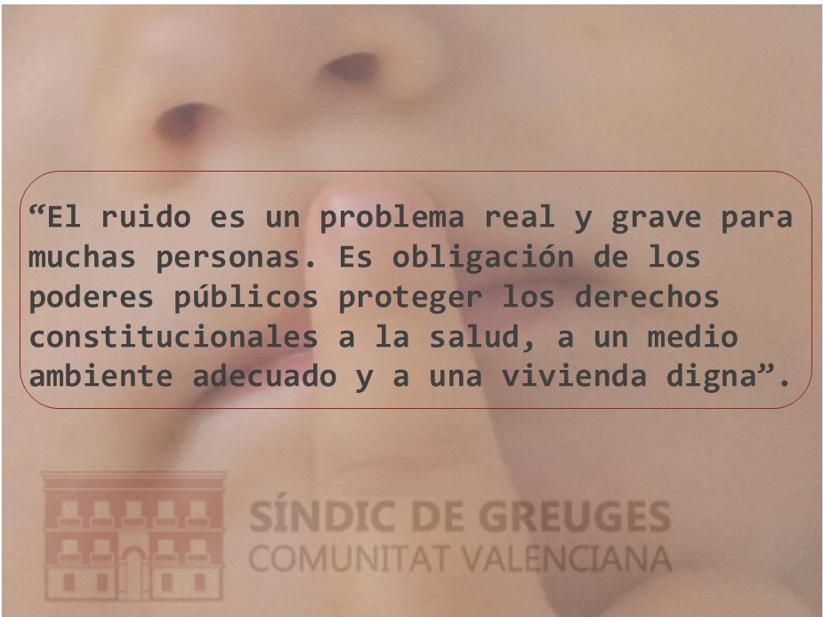 El Síndic tramitó durante el último año 804 quejas por contaminación acústica