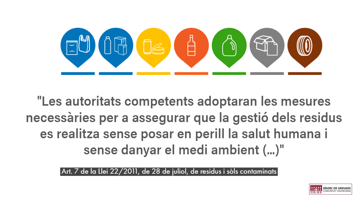 La Conselleria de Medi Ambient i l’Ajuntament d’Utiel es comprometen amb el Síndic a aconseguir la retirada completa dels plàstics de l’abocador il·legal d’Utiel