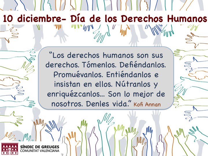 10 de diciembre. Día Internacional de los Derechos Humanos