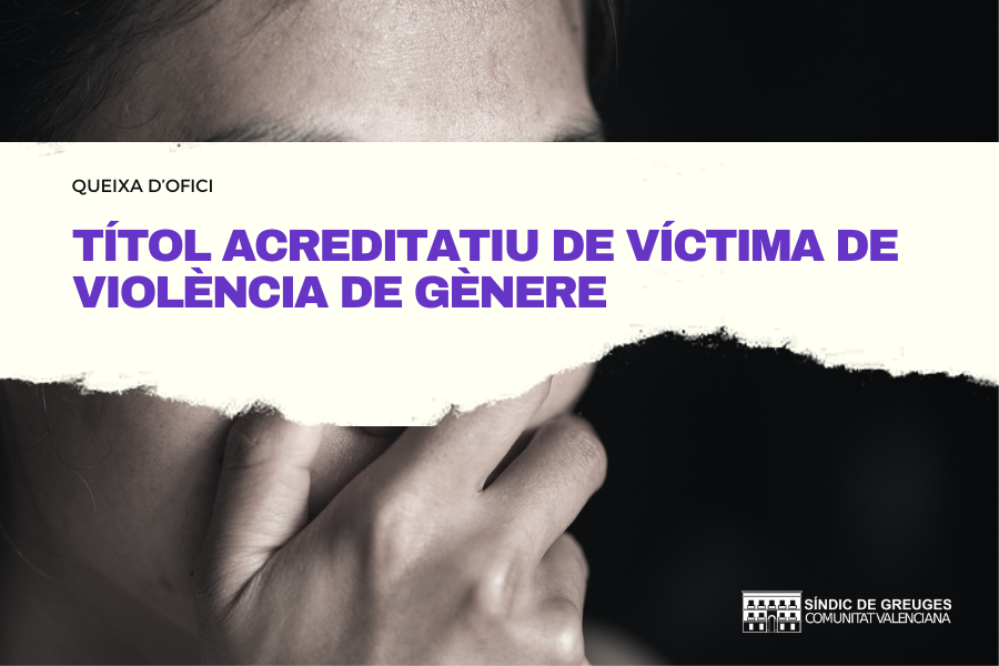 Serveis Socials només es compromet davant del Síndic a agilitzar l’acreditació de víctima de violència de gènere