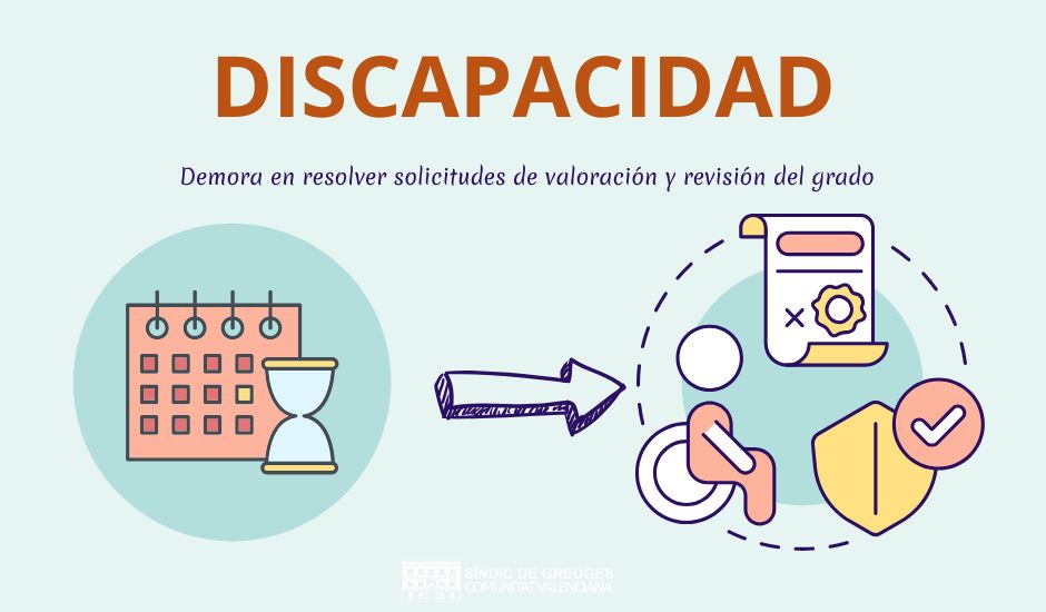 Conselleria se compromete con el Síndic a reforzar personal y agilizar trámites para reducir el atasco en valorar la discapacidad