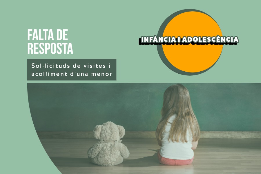 El Síndic reclama amb urgència a la Conselleria de Servicis Socials que resolga les sol·licituds de visites i acolliment d’una menor tutelada